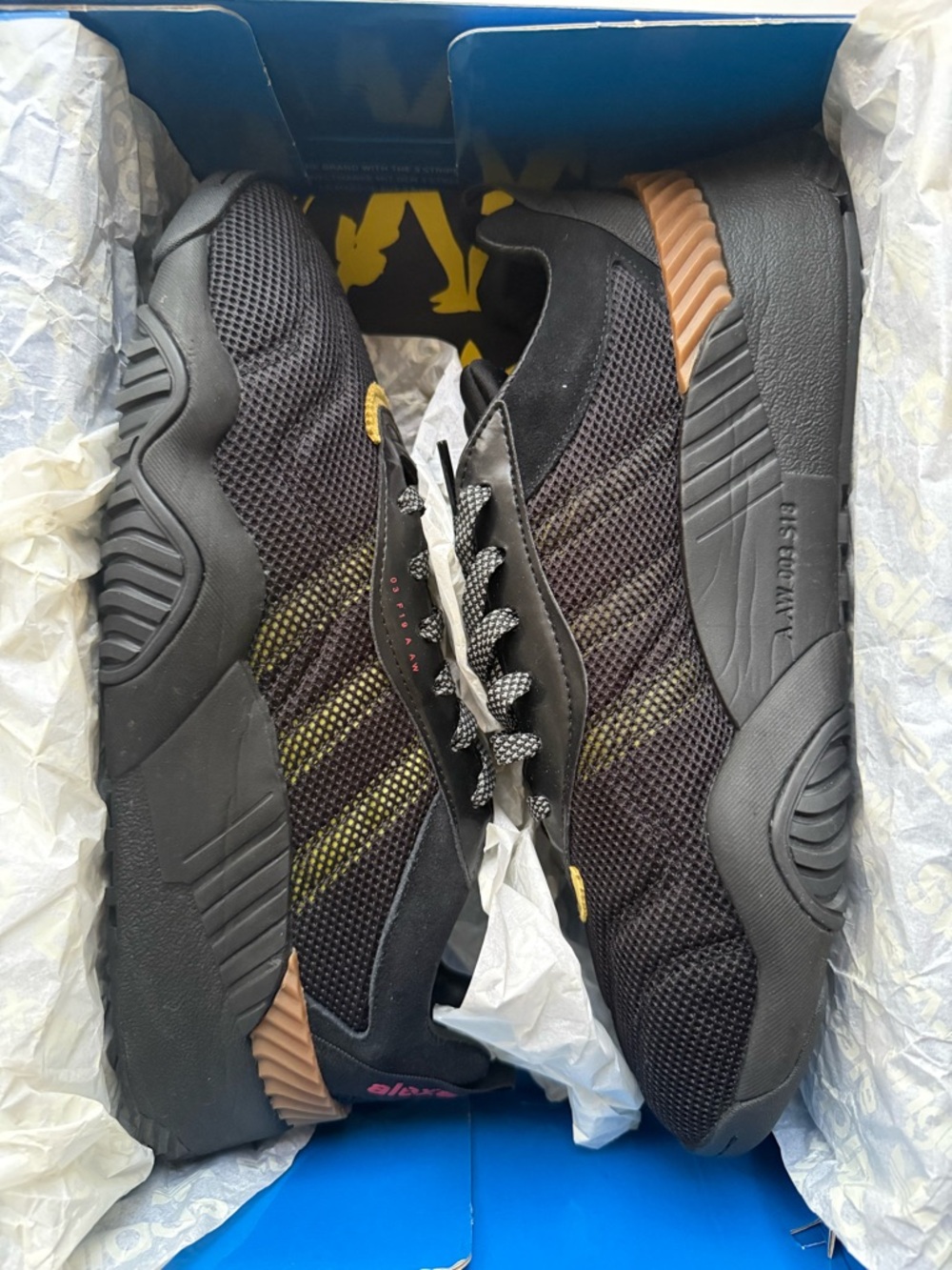Alexander Wang adidas AW Turnout Trainer Black with Brown Ribbed Heel